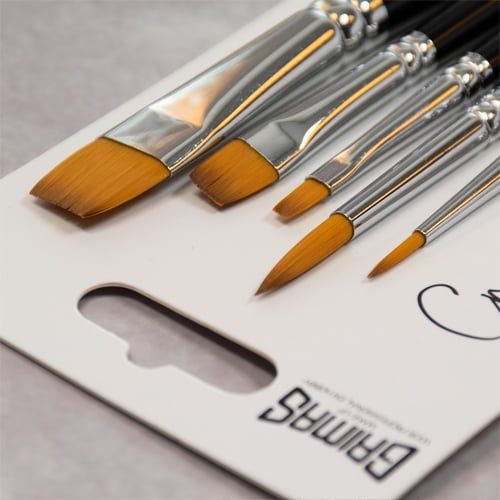 Face Paint Brush Set ROUND/FLAT