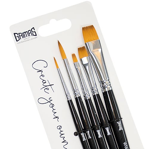 Face Paint Brush Set ROUND/FLAT