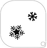 Pochoir 36 – Flocon de neige