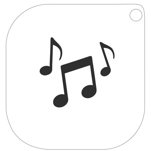 Pochoir 64 – Notes de Musique