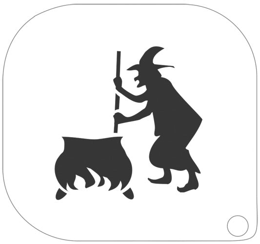 Pochoir 87 – Sorcière Chaudron