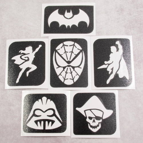 Heroes Sticker Stencils Set